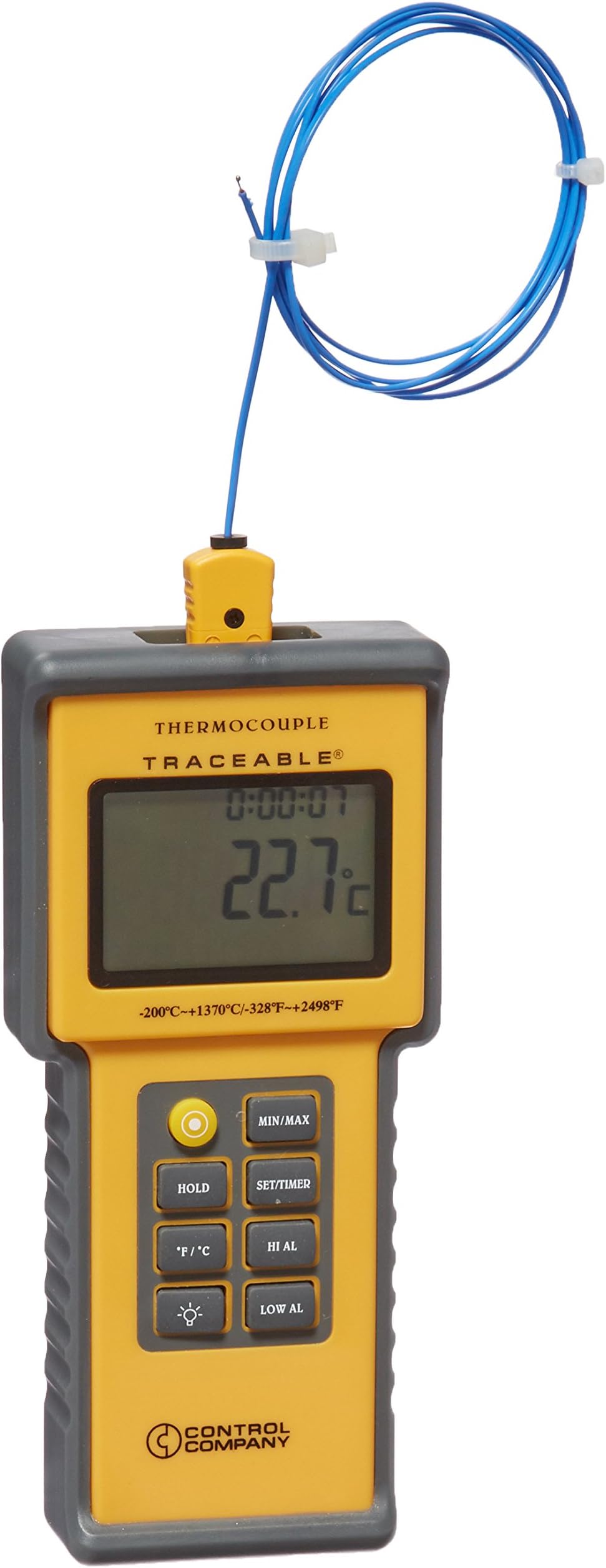CONTROL COMPANY 4015 Traceable Total-Range Thermometer, -200 to 1370 Degree C Temperature Range