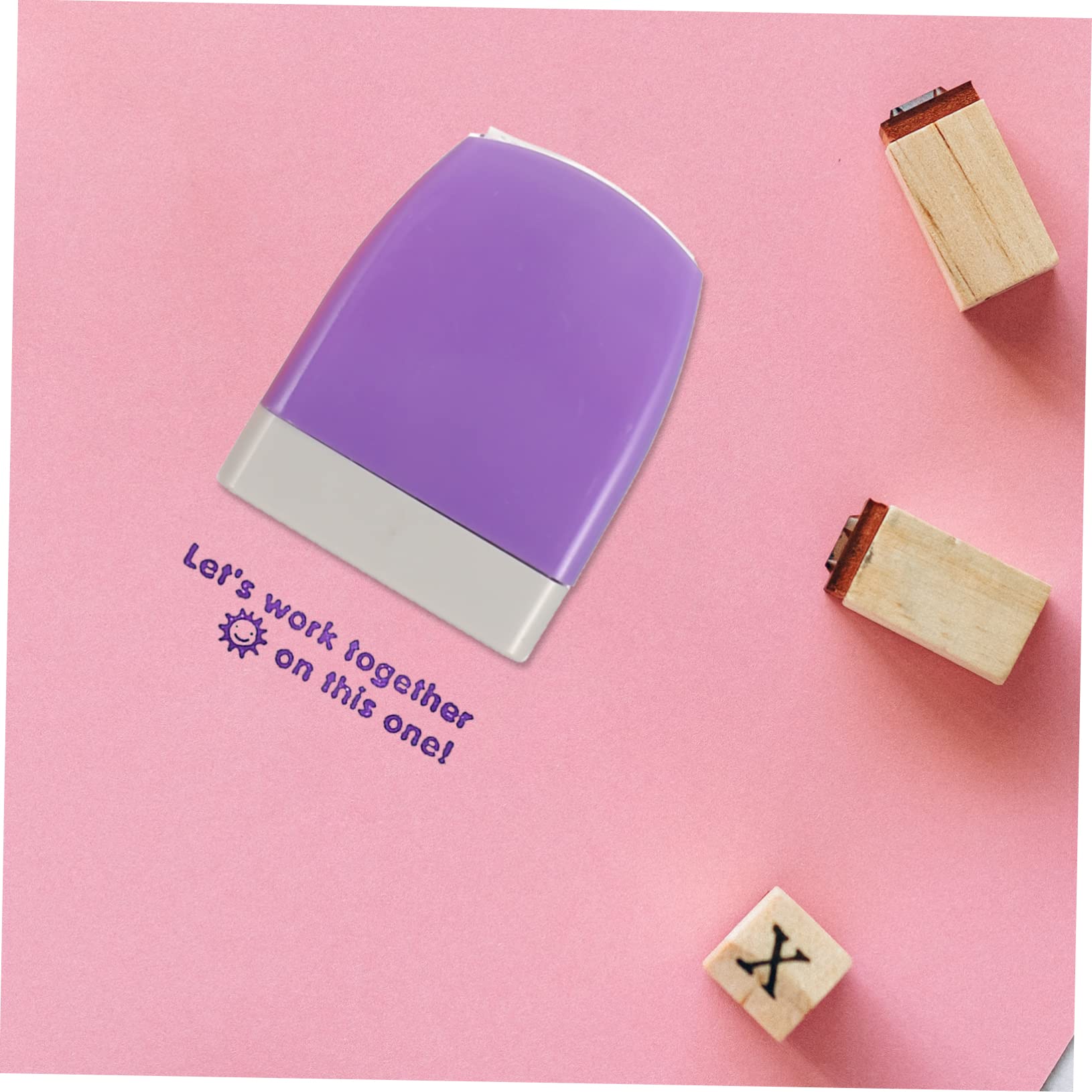 Mipcase Set di Timbri per Maestre Colorate, Impugnatura ABS, 8 Pezzi, Timbri Scuola Riutilizzabili per Incoraggiare a Casa