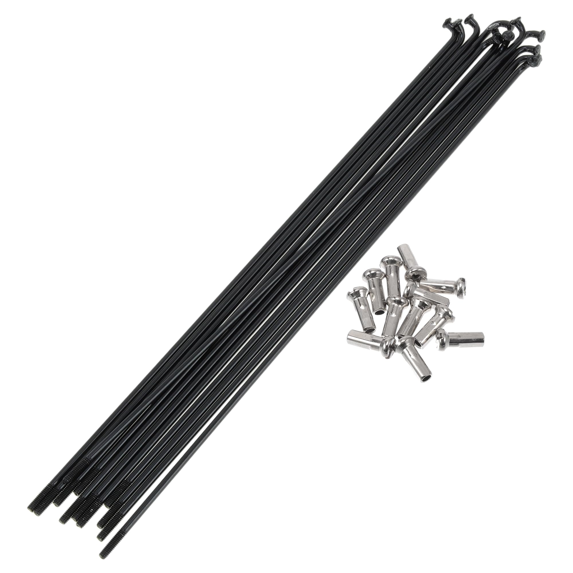 A ABSOPRO Bicycle Spokes 14G 185mm Length Bike Wheel Spokes 304 Stainless Steel Black 1 Set โ image 1
