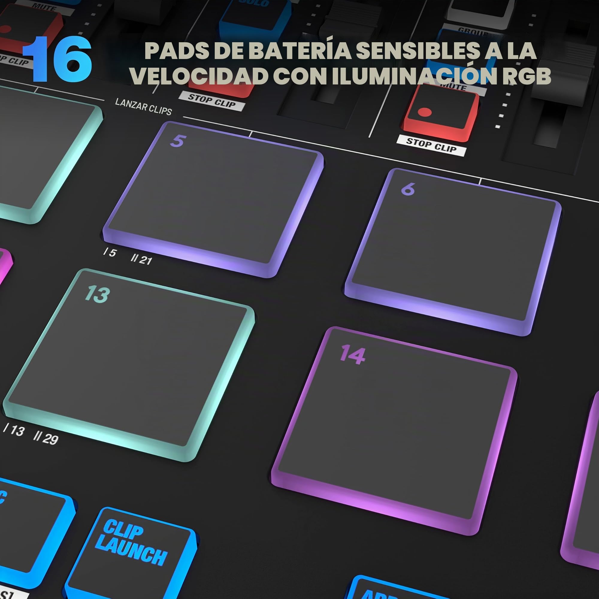 Reloop Keypad Pro - Estación de trabajo DAW compacta con MIDI inalámbrico
