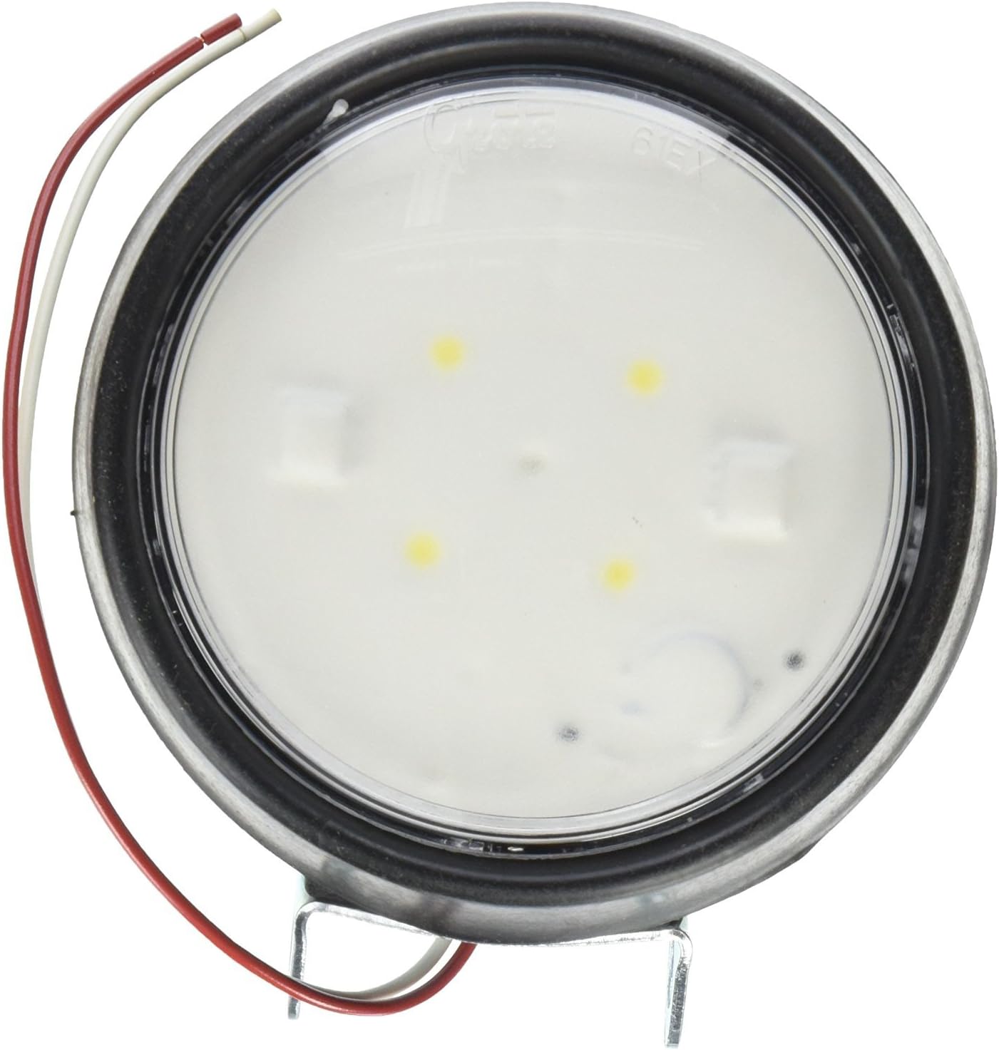 Grote 63551 Led White Light Tm 4" Dome Lights, Rubber Housing, 12 V