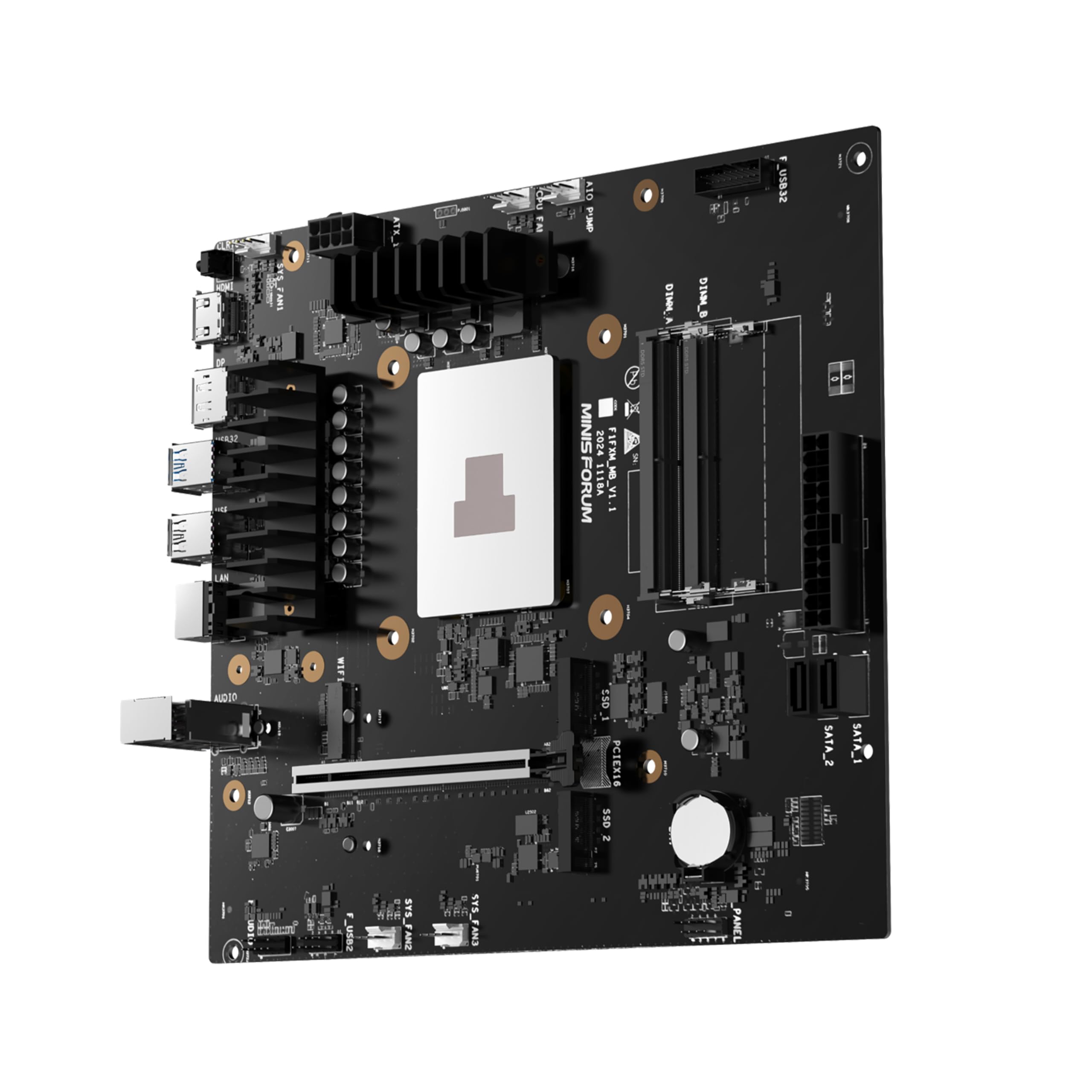 【新品】MINIS FORUM BD795M (Ryzen 9 7945HX) Placa mãe MINISFORUM Mini PC BD795M M-ATX AMD Ryzen 9 7945HX(16C
