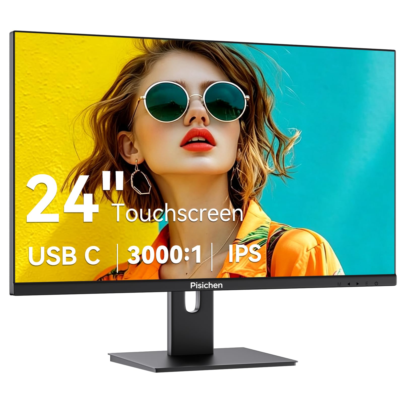 Pisichen Touchscreen Monitor 24' FHD 1920x1080P IPS 10-Point