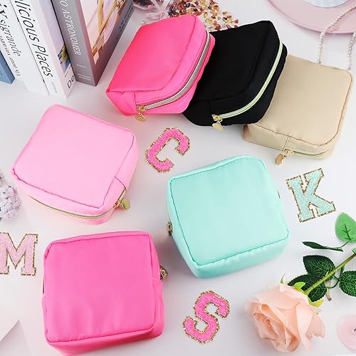 Miniatura 5 de 16 mini bolsas de maquillaje a granel de nailon para cosméticos, bolsa de viaje, bolsa organizadora de artículos de tocador, bolsa pequeña con