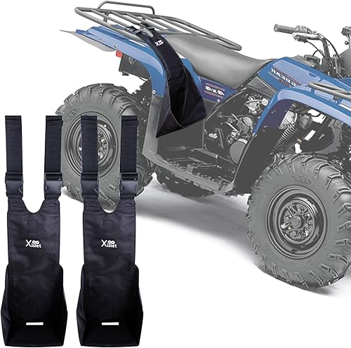 Miniatura 1 de Xislet Reposapiés universales para pasajeros traseros compatibles con Polaris Sportsman, Honda Foreman y más, paquete de 2  Pedestal plegable