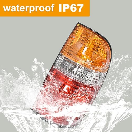 Miniatura 5 de AUTOXBERT Tacoma - Luz trasera compatible con Toyota Tacoma 2001-2004 2001 2002 2003 2004 luces traseras del lado del conductor y del pasajero,