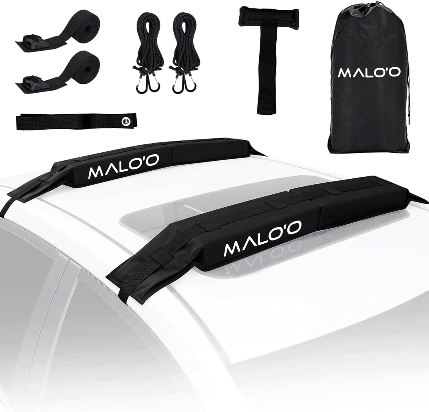 Malo’o Universal 32” Soft Roof Rack Pads for Surfboards/SUP