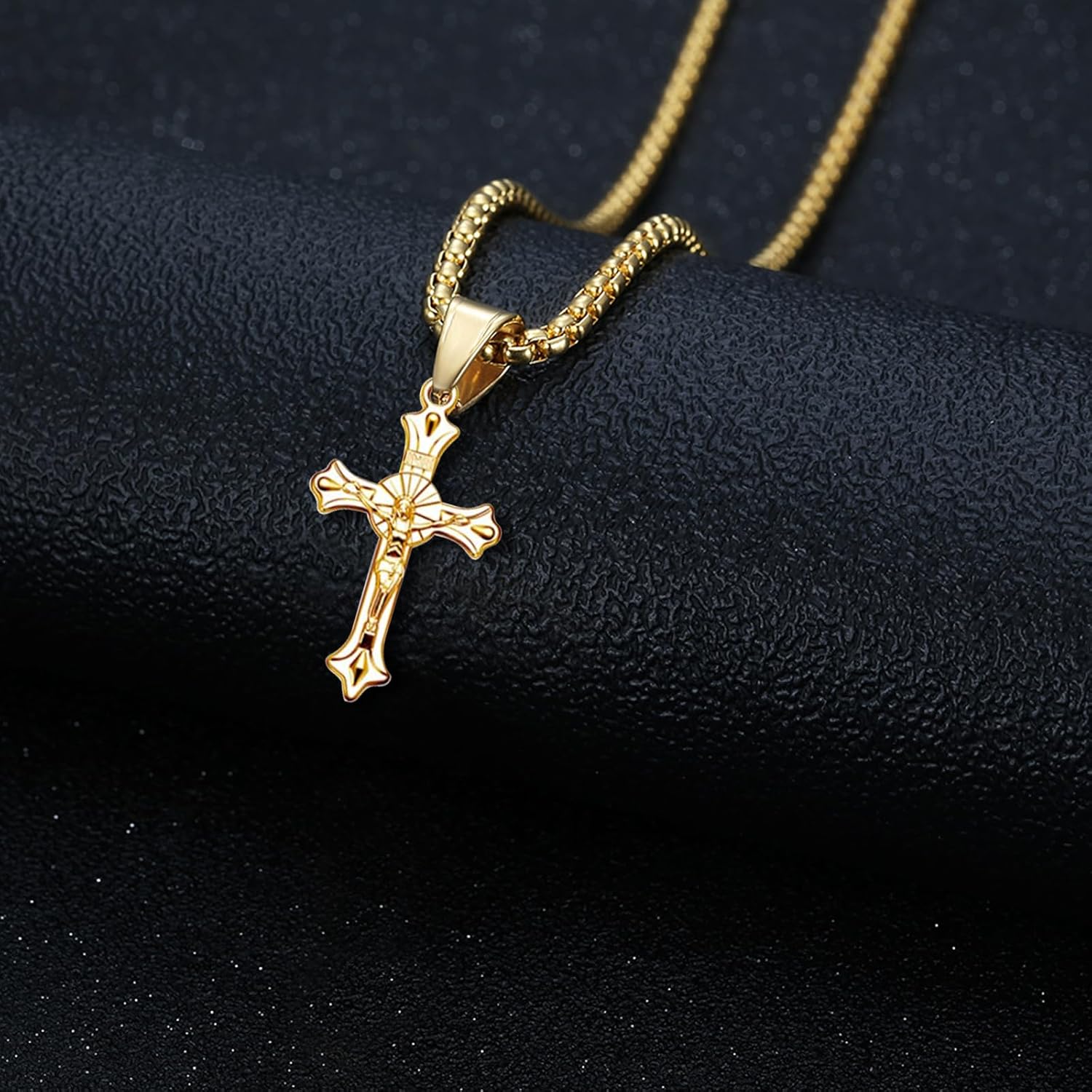60pcs Christian Jesus Cross Religious Crucifix Alloy Gold Plated Charms For Jewelry Making DIY Pendants Necklace Bracelet Keychain Earring Bag Decor Crafts - Image 4