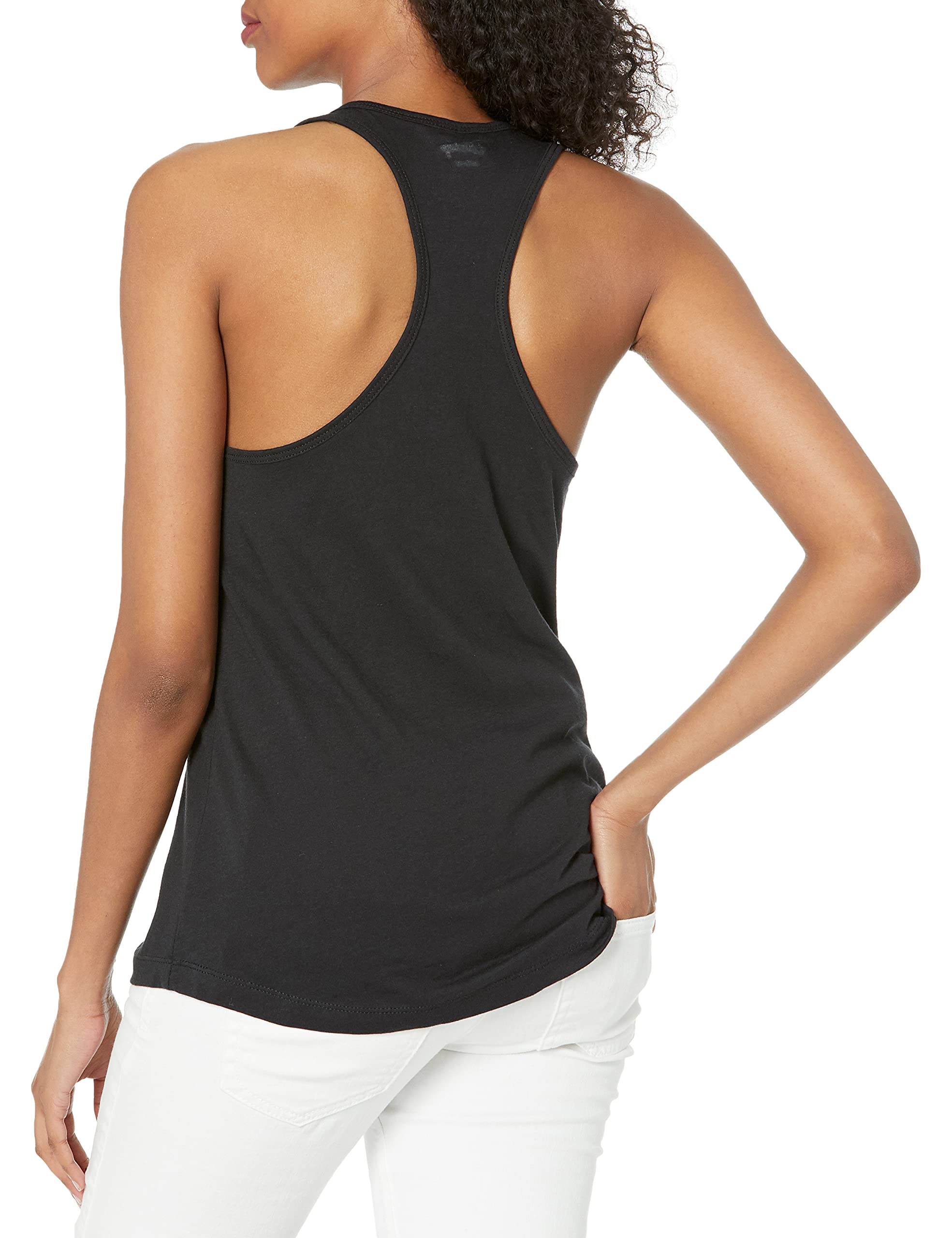Disney Junior's Princess Transformation Slim Fit, Scoop Hem Racerback Tank, Black, X-Small