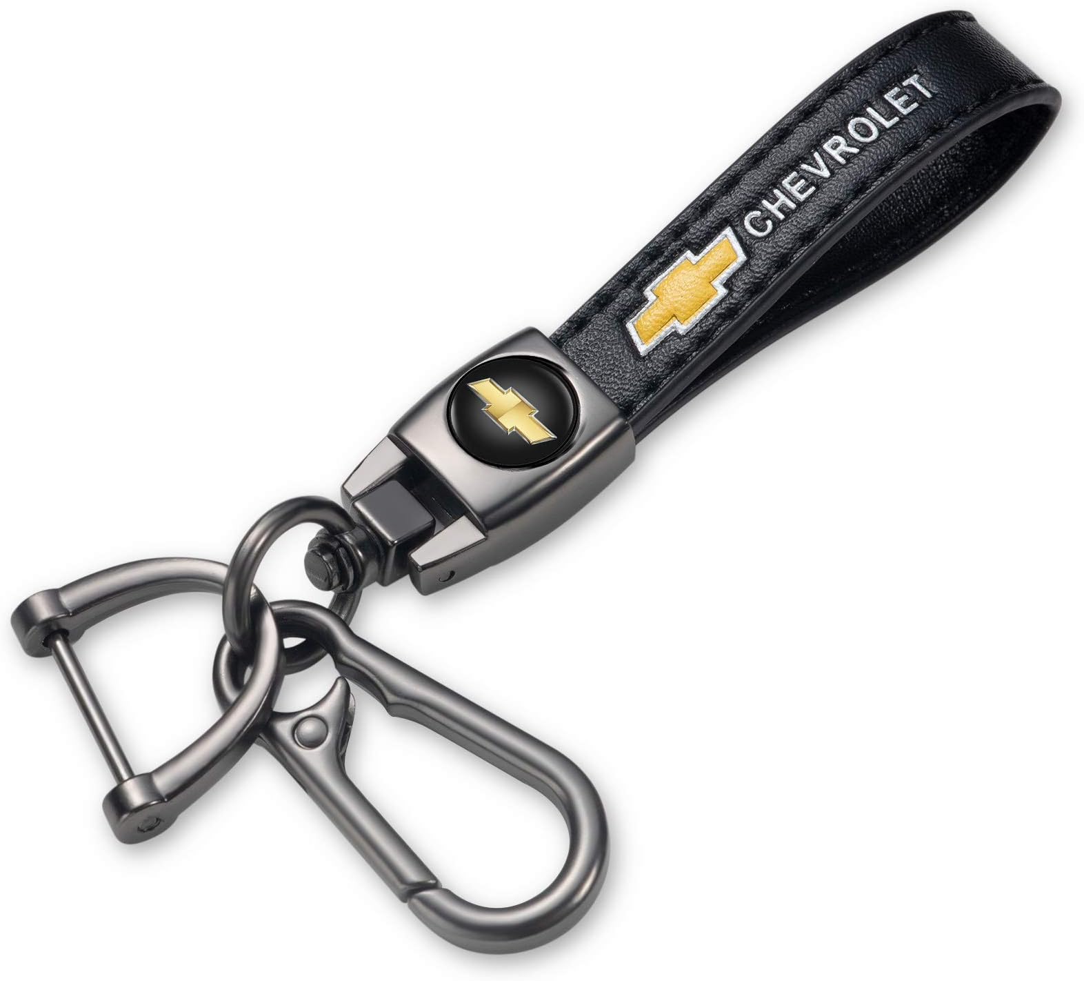 VENJSEN Genuine Leather Car Keychain Keyring Accessories Compatible with Car Key Chain Family Present for Man and Woman