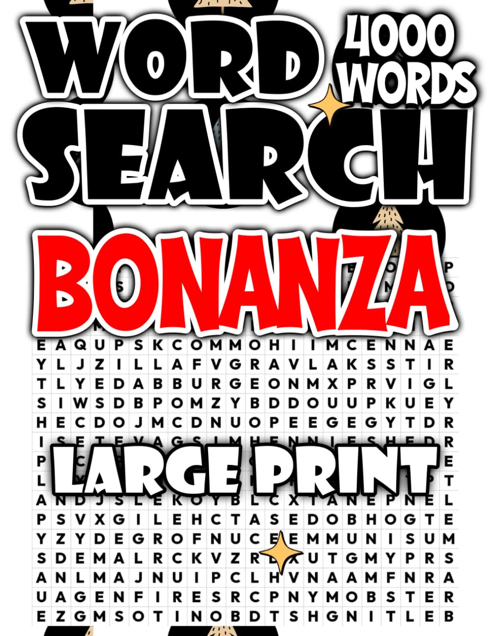 Large Print Word Search Bonanza: 4000 Words for Stress-Free Entertainment