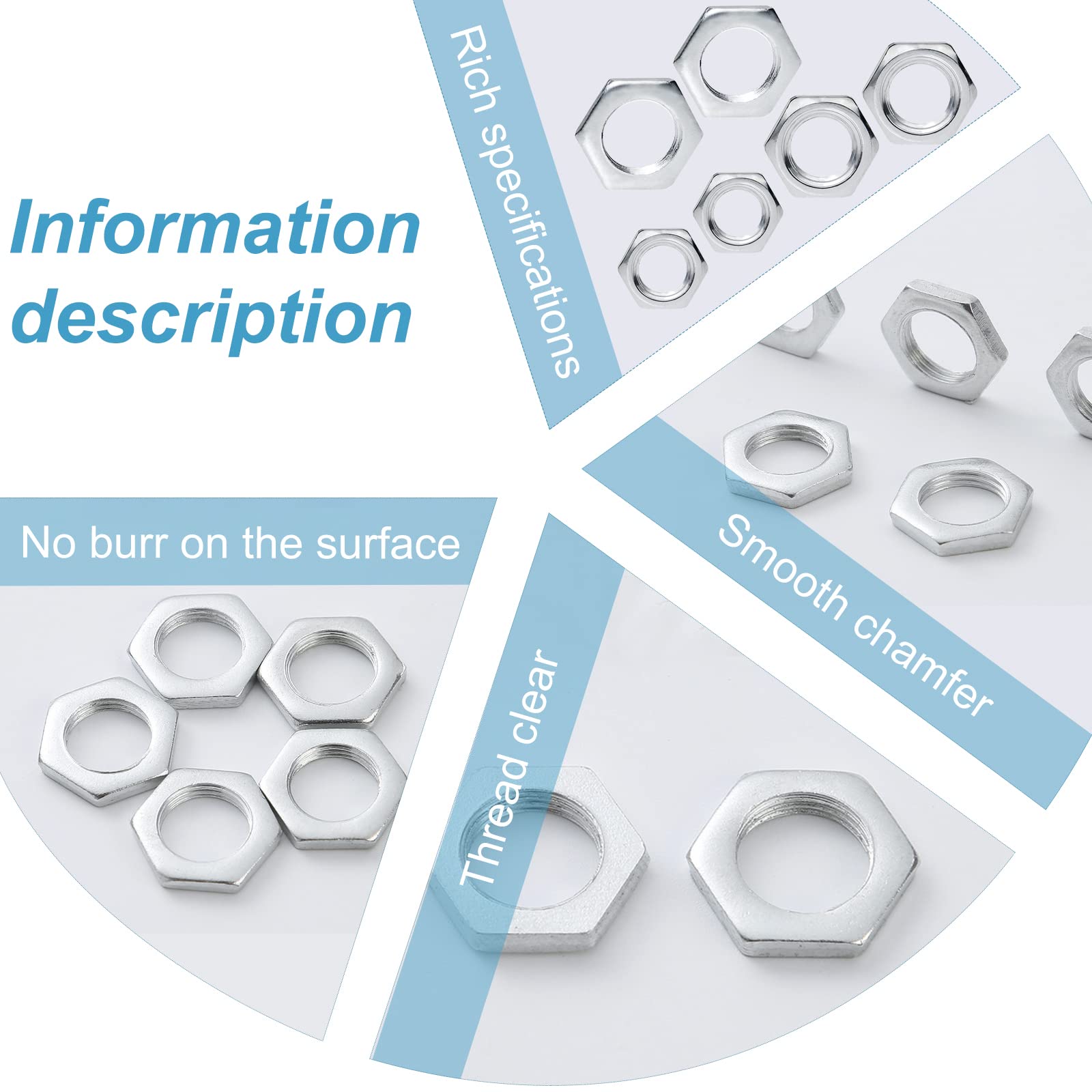 Edelstahl Flanschmuttern M12x1.25 – Sechskant Mit Zackenkranz | Selbstsichernd & Vibrationsfest | 304 Edelstahl