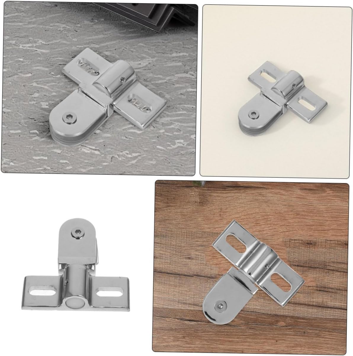 Levemolo 2pcs Stainless Steel Shower Door Pivot Hinges Hidden Hinge Hardware for Glass Doors Easy Access Robust Construction