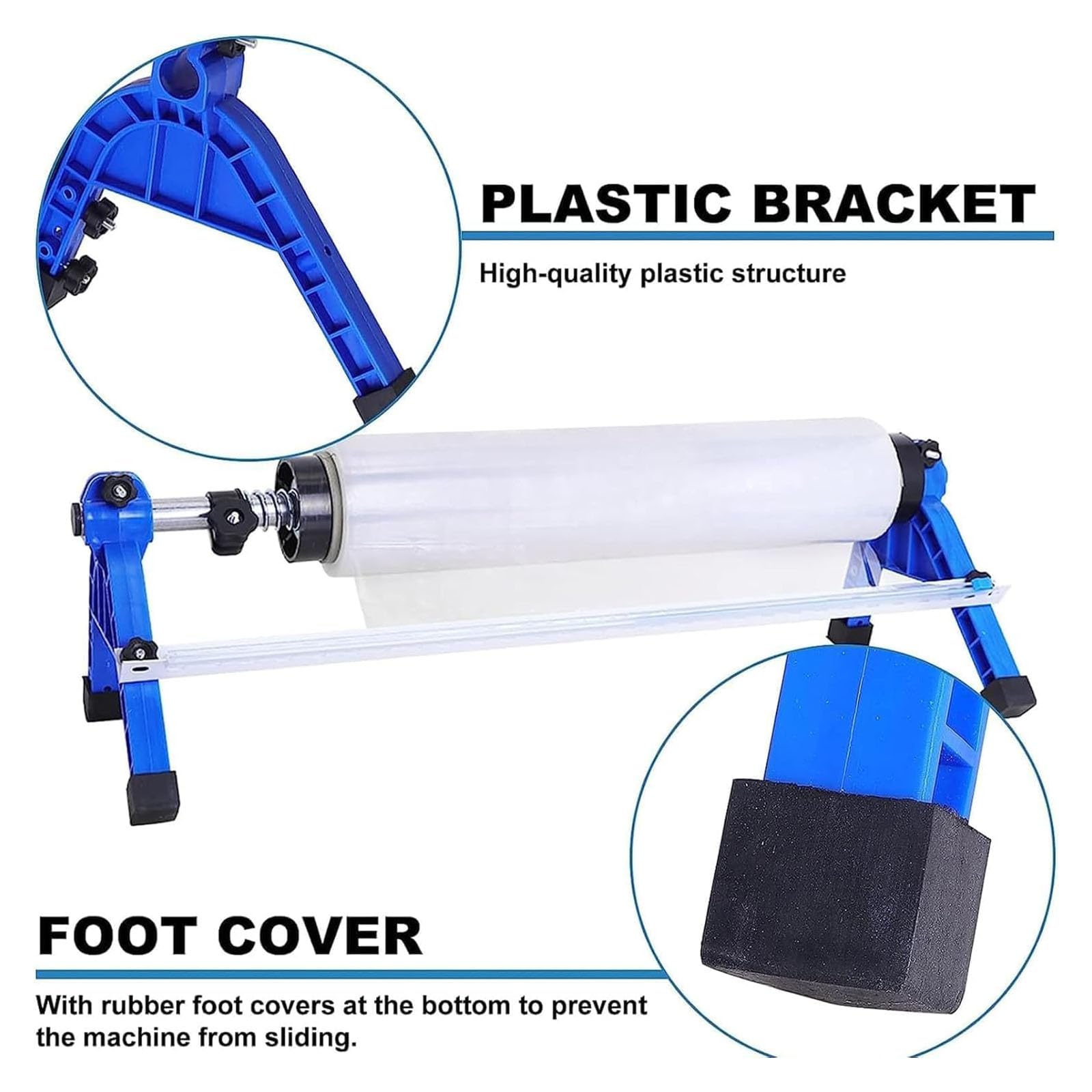 Dispensador Manual De Film Estirable De 30 Cm/50 Cm, Máquina De Sobremesa Con Ajuste De Tensión Y Cortador, Ideal Para Envolver Palets En Envíos Y Mudanzas.,B