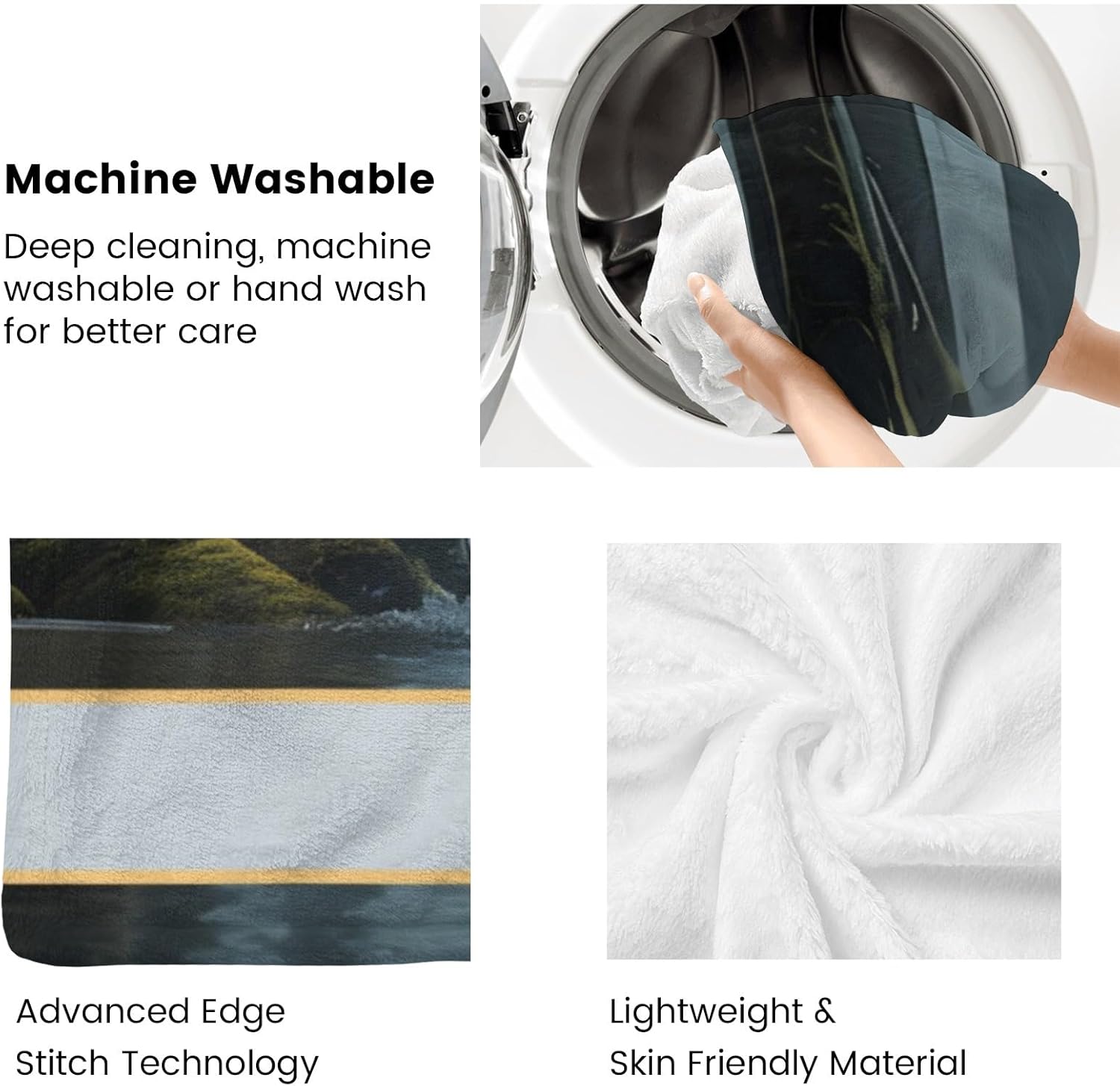 Wolf Blanket with Name, Personalized Throw Blanket for Couch Sofa Bed, Soft Warm Fuzzy Cozy, 40 x 50 Inches