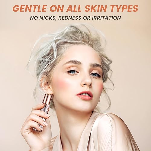 Miniatura 6 de Removedor de vello facial para mujeres, como se ve en la televisión, afeitadora facial sin dolor, mini removedor de pelo, afeitadora eléctrica