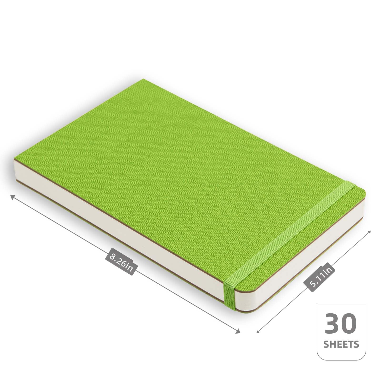 30 arkuszy szkicownika akwarelowego 300 g/m², odsłonięty kręgosłup, bezkwasowy, tłoczony na zimno, idealny do tworzenia artystycznego, szkicowania podróżnego, 30 arkuszy