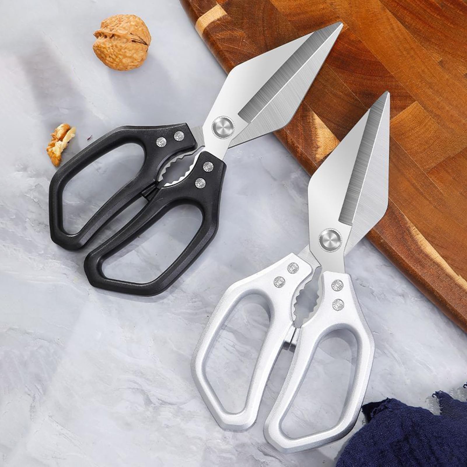 Ciseaux De Cuisine – Ciseaux De Cuisine En Acier Inoxydable 10,8 X 24,8 Cm, Ciseux De Cuisne Robustes | Pour La Nourriture, La Viande, La Salade, L'artisanat, La De Volaille, Pour La Cuisne