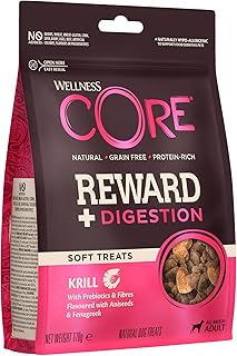 Wellness CORE Reward+ Krill, Hundeleckerli zur Belohnung, fördert eine gesunde Verdauung, weich, getreidefrei, 170g product image