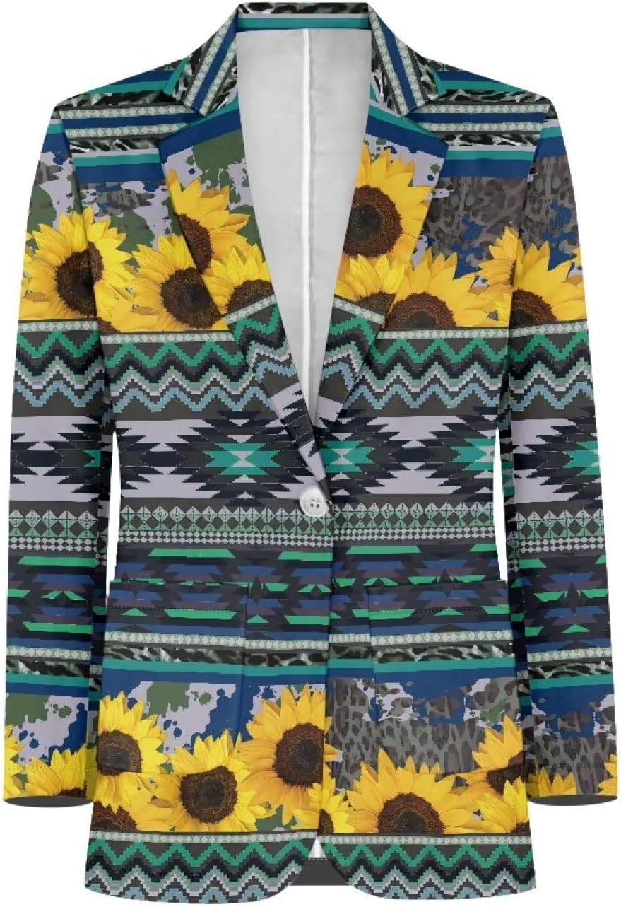 Mens Casual Long Sleeve Blazer Slim Fit Suit Jacket One Button Daily Blazer Business Sport Coat Tops S-5XL