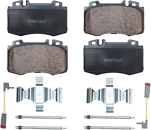 Miniatura 132 de Detroit Axle - Juego de pastillas de freno para Chevy GMC Yukon XL Suburban 1500 Tahoe Avalanche Cadillac Escalade ESV EXT, 4 pastillas de freno