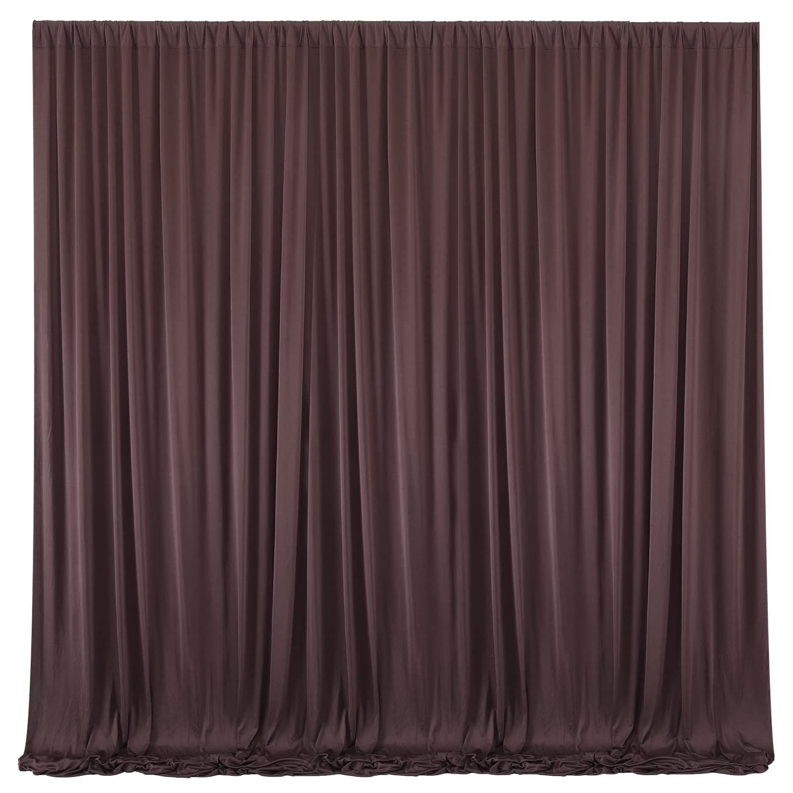 10ft x 7ft Brown Backdrop Curtain for Parties Wedding Brown Wrinkle Free Backdrop Drapes Panels for Baby Shower Gender Reveal Birthday Photo Photography Polyester Fabric Background Decoration