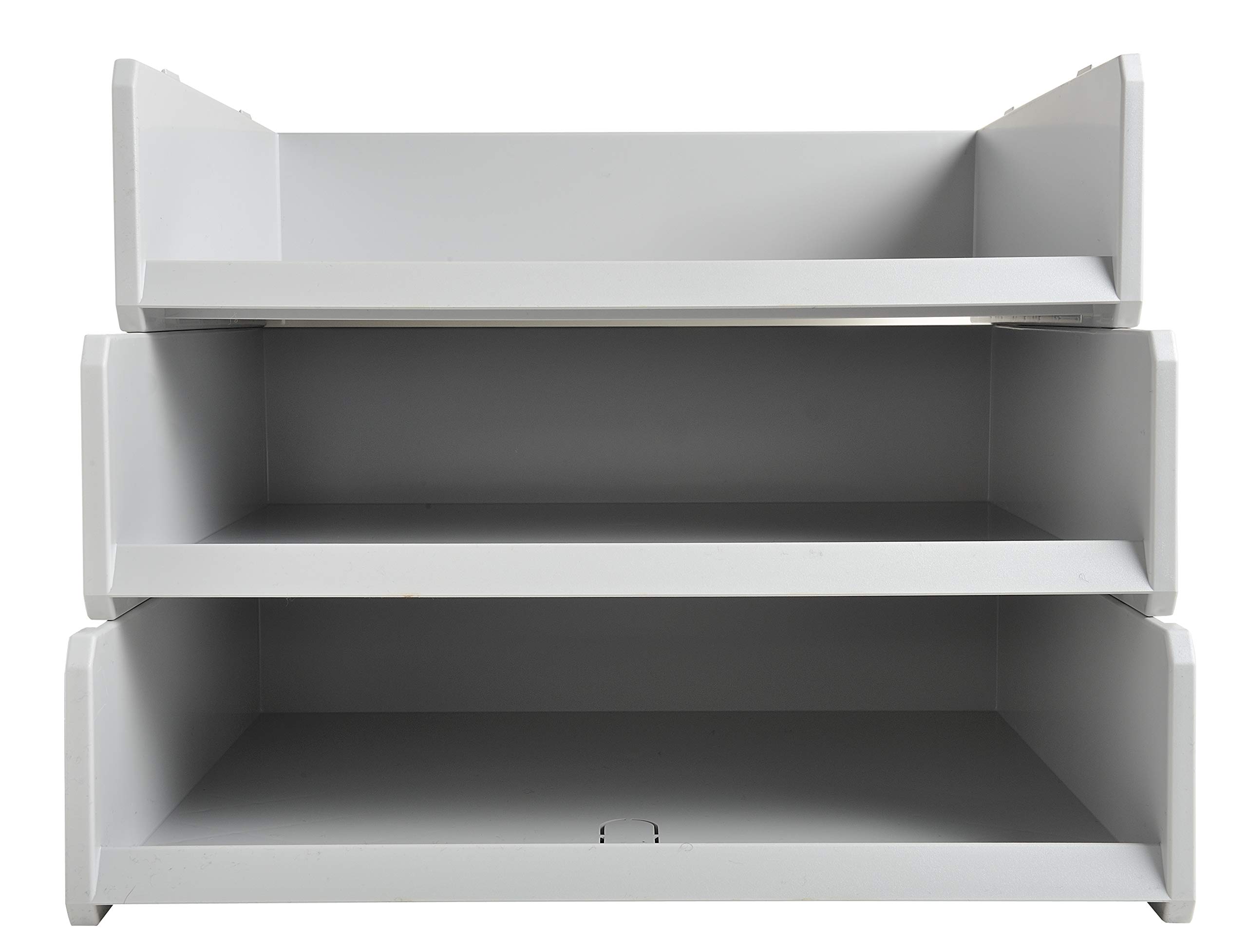 Exacompta Set di 6 vaschette Multitri grande formato grigio chiaro