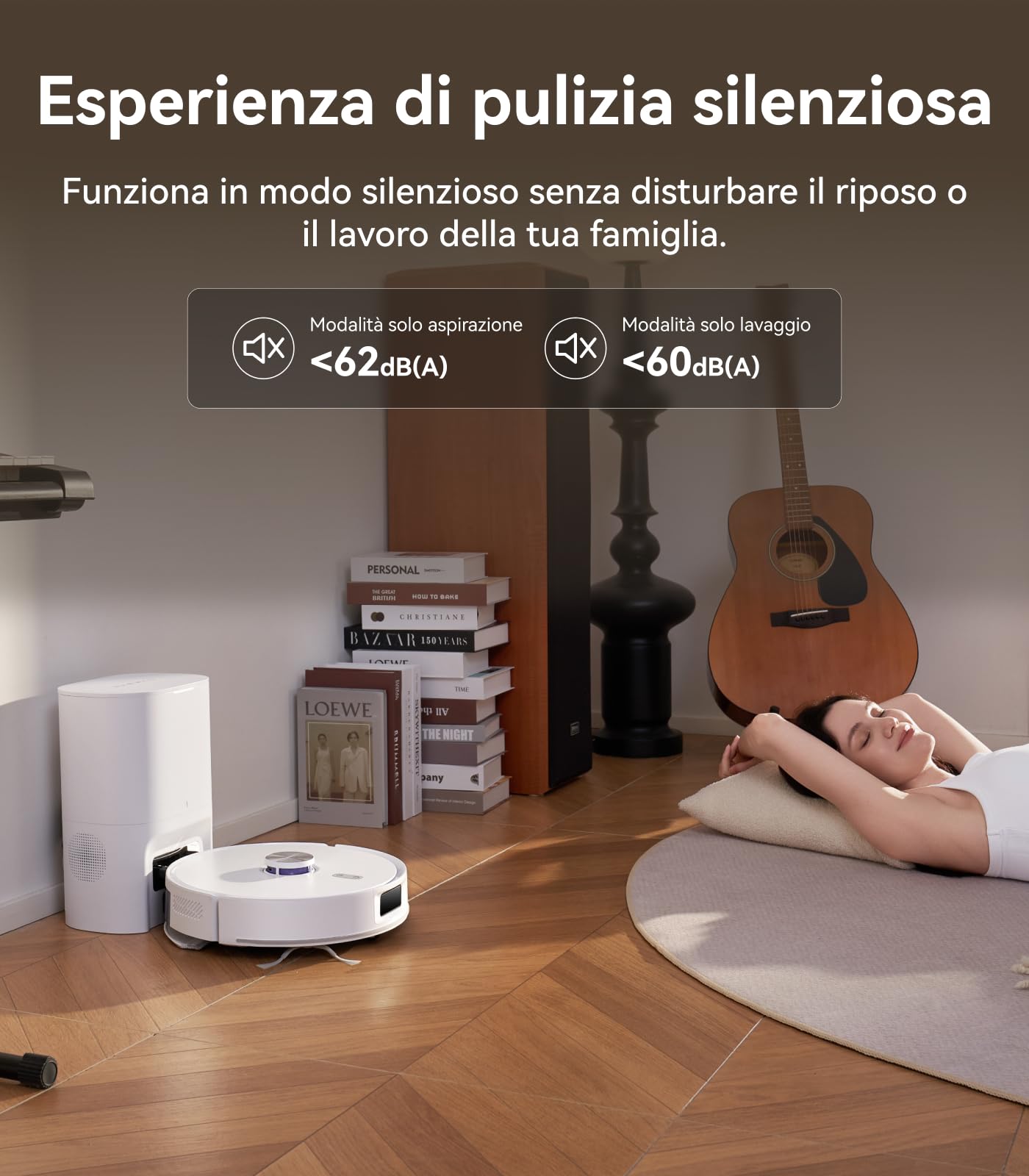 NARWAL Freo S Robot Aspirapolvere Lavapavimenti, 8000Pa, Pulizia Efficace a 8N, Stazione di Svuotamento Automatica da 3.5L, Navigazione Laser LDS e Mappatura 3D, Controllo Remoto via APP