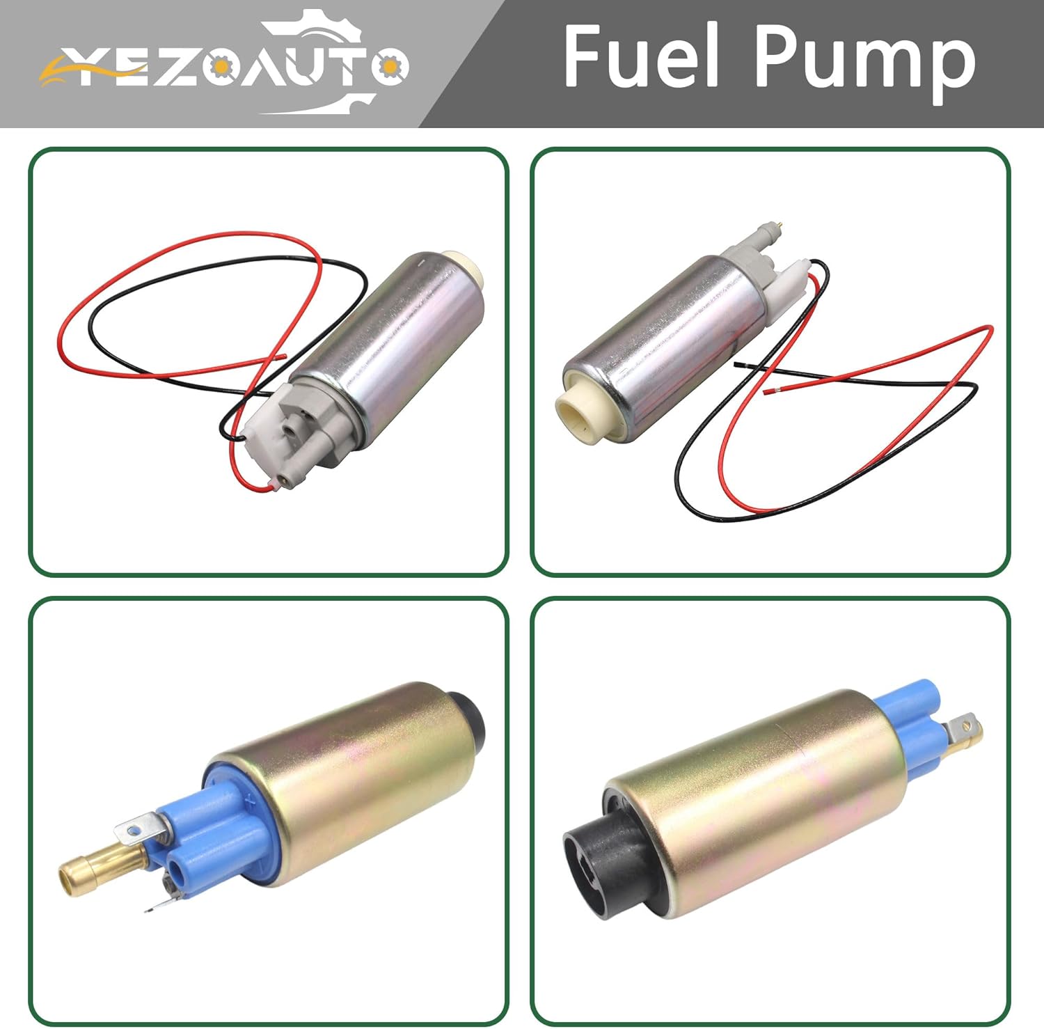 High and Low Pressure Fuel Pump for Mercury6 Cyl 3.2283 Bore Verado 350 09-14/400 15-18 & Mercury6 Cyl 4 Stroke 200 225 250 275 300 09-14 Replaces 8M0062770 8M0062771