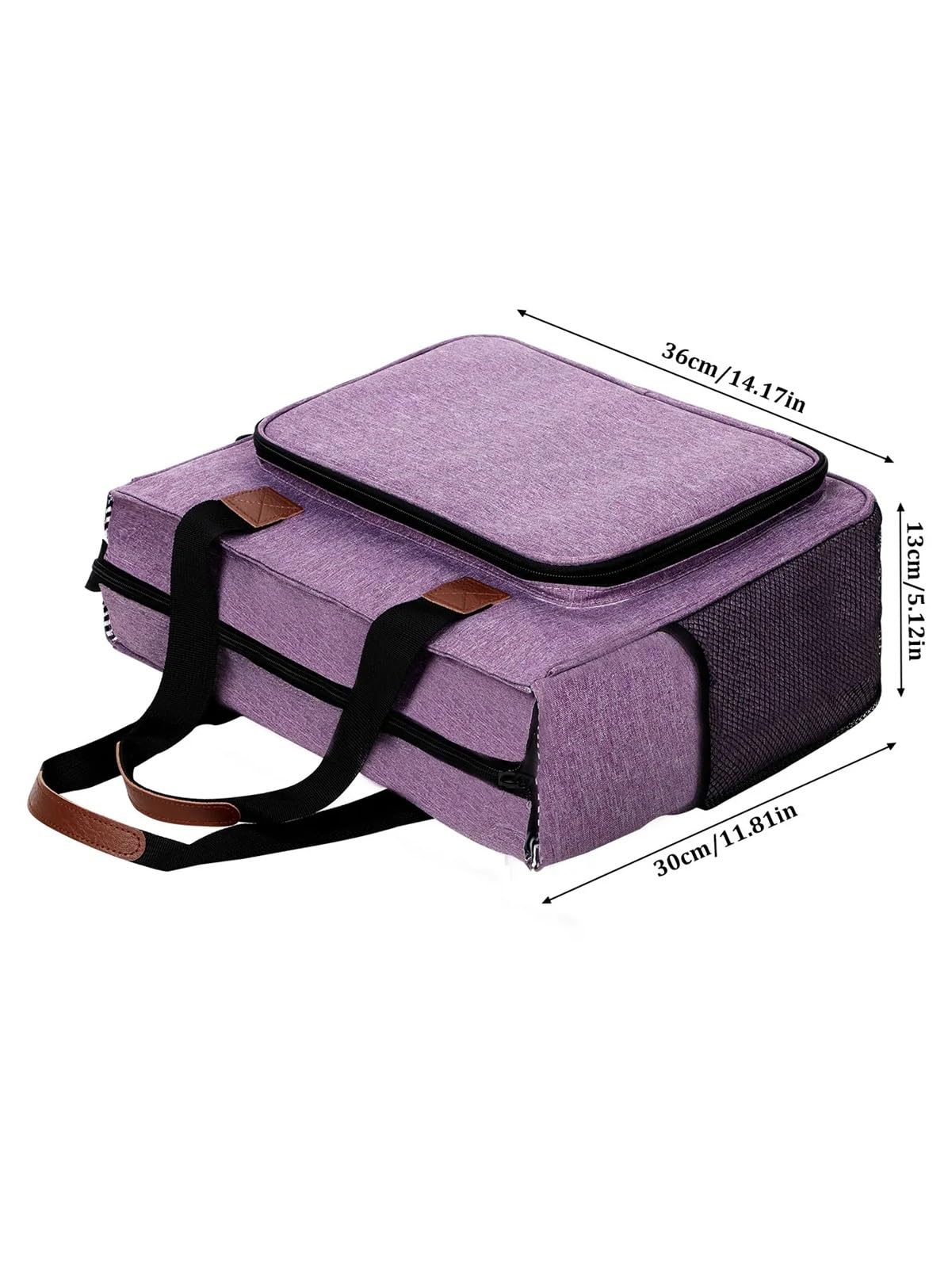 Bolsa de almacenamiento ganchos ganchillo lana, A for herramientas costura bricolaje para Agujas, Hilo(Purple)