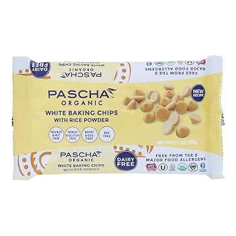 Pascha Organic Vegan White Baking Chips, 7.1 oz 200 g
