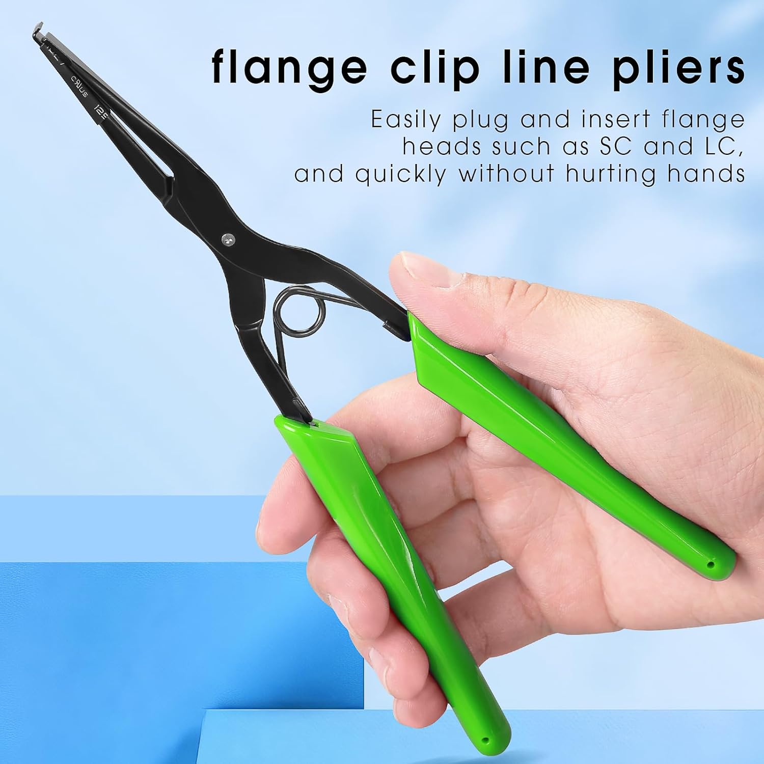 Optical Fiber Pliers - Flange Fiber Optic Connector Tool for SC and LC Connectors in High Density Patch Panels
