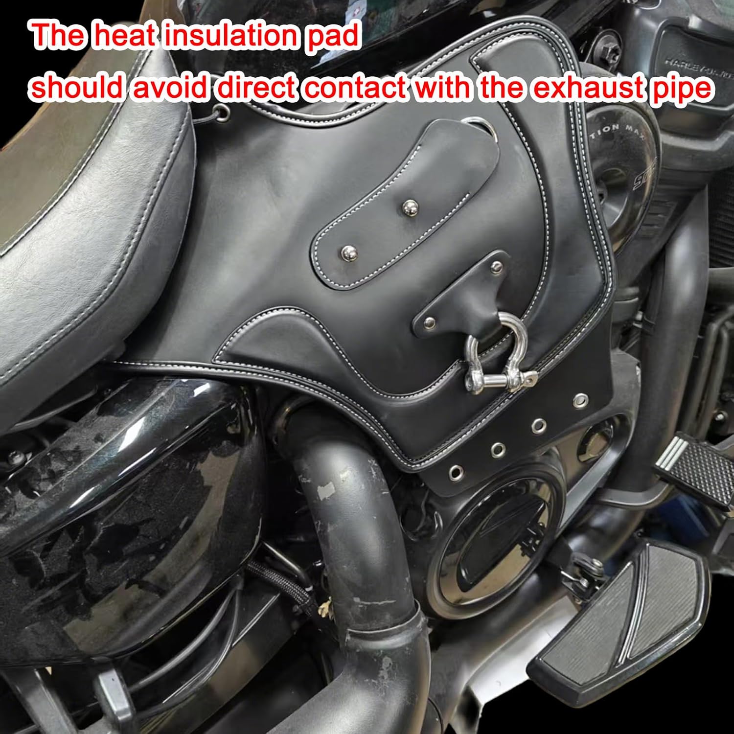 Motorcycle Heat Shield Deflectors Leather Side Saddle for Harley Nightster 975 Special 2022-2026 Engine Heat Insulation Pad Accessories