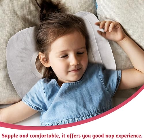 Miniatura 7 de Operitacx Almohada de espuma viscoelástica suave con forma de dona, almohada para dormir, almohada de viaje, accesorios para viajes