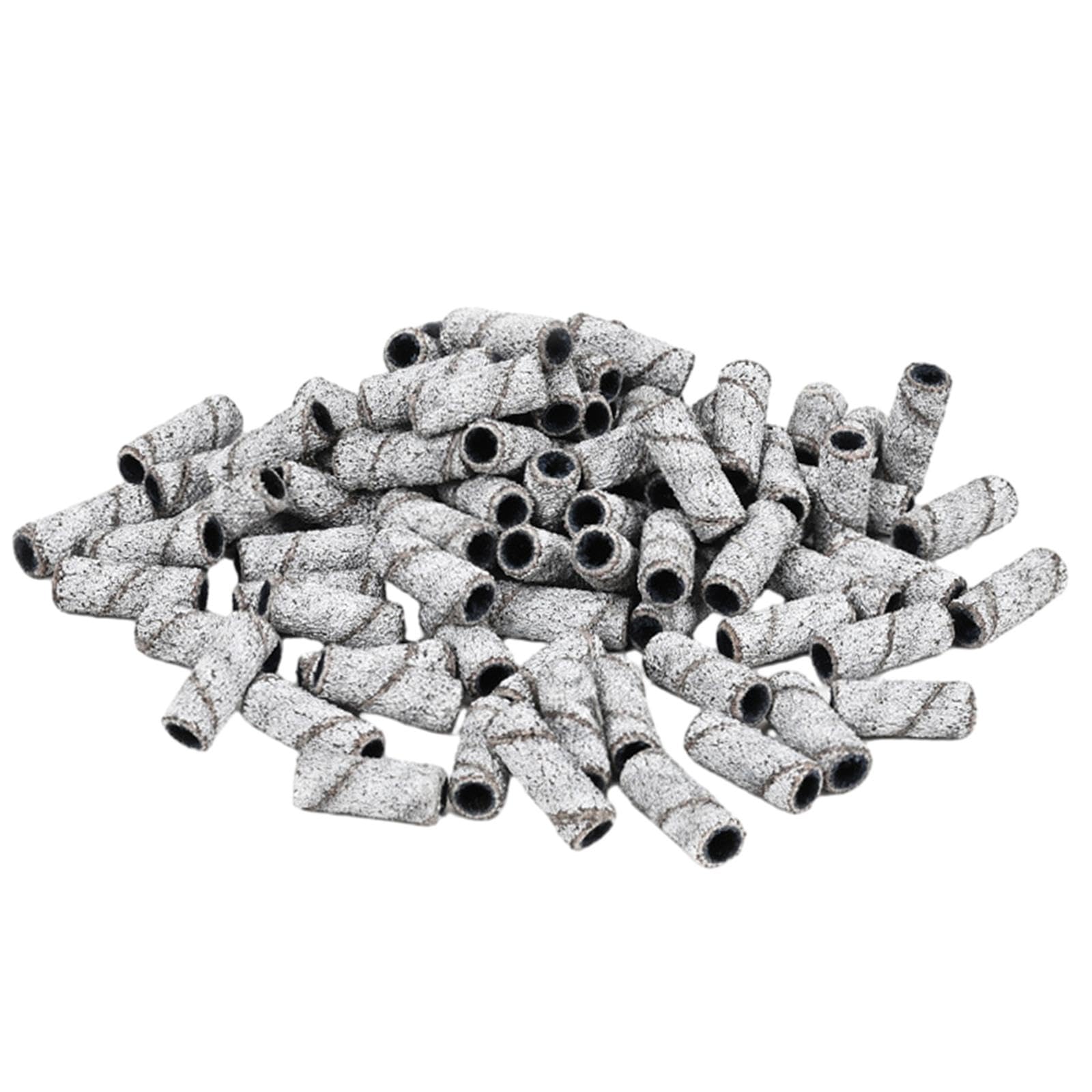 Menolana 50x Nail Art Sanding Bands Grinding Heads Professional Durable Polisher Essential Supplies Polishing Nails for 3.1mm Nail Polishers File Machine, Style C