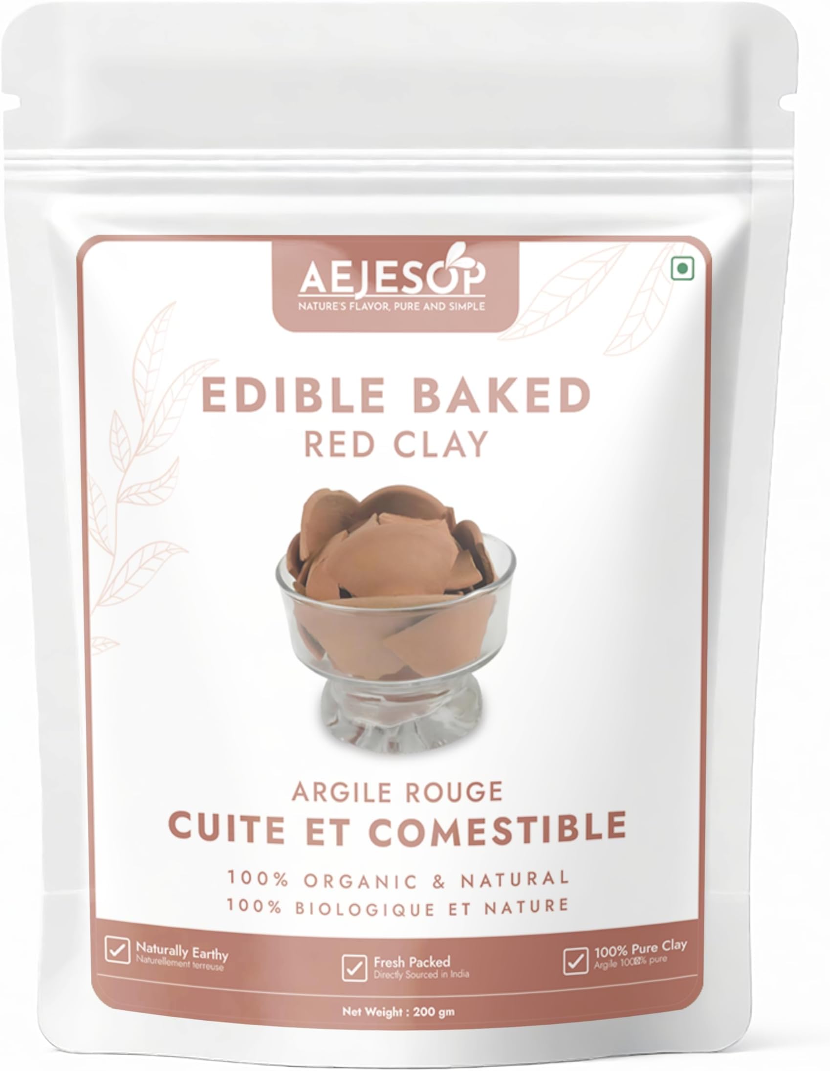 Edible Baked Red Clay, 7oz (200g)