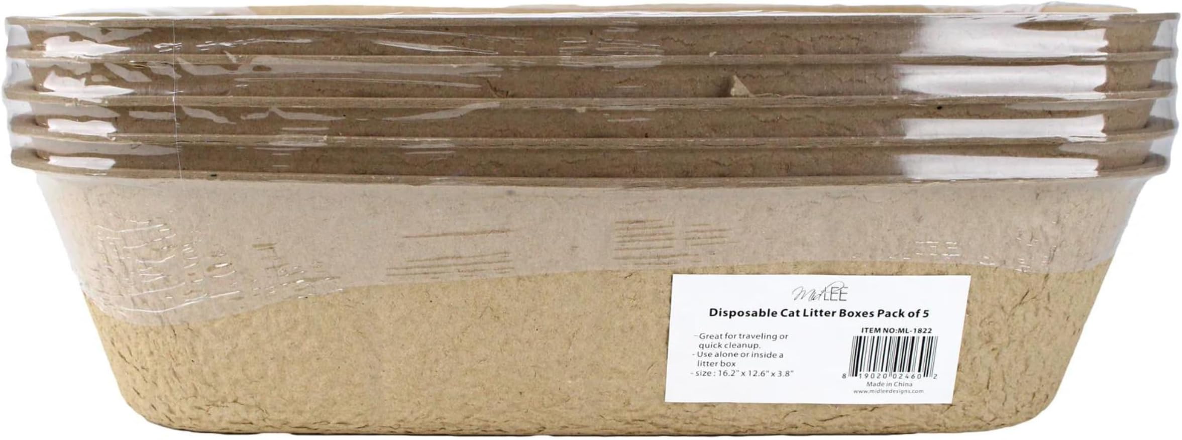 Navaris Disposable Cat Litter Trays (Pack of 10