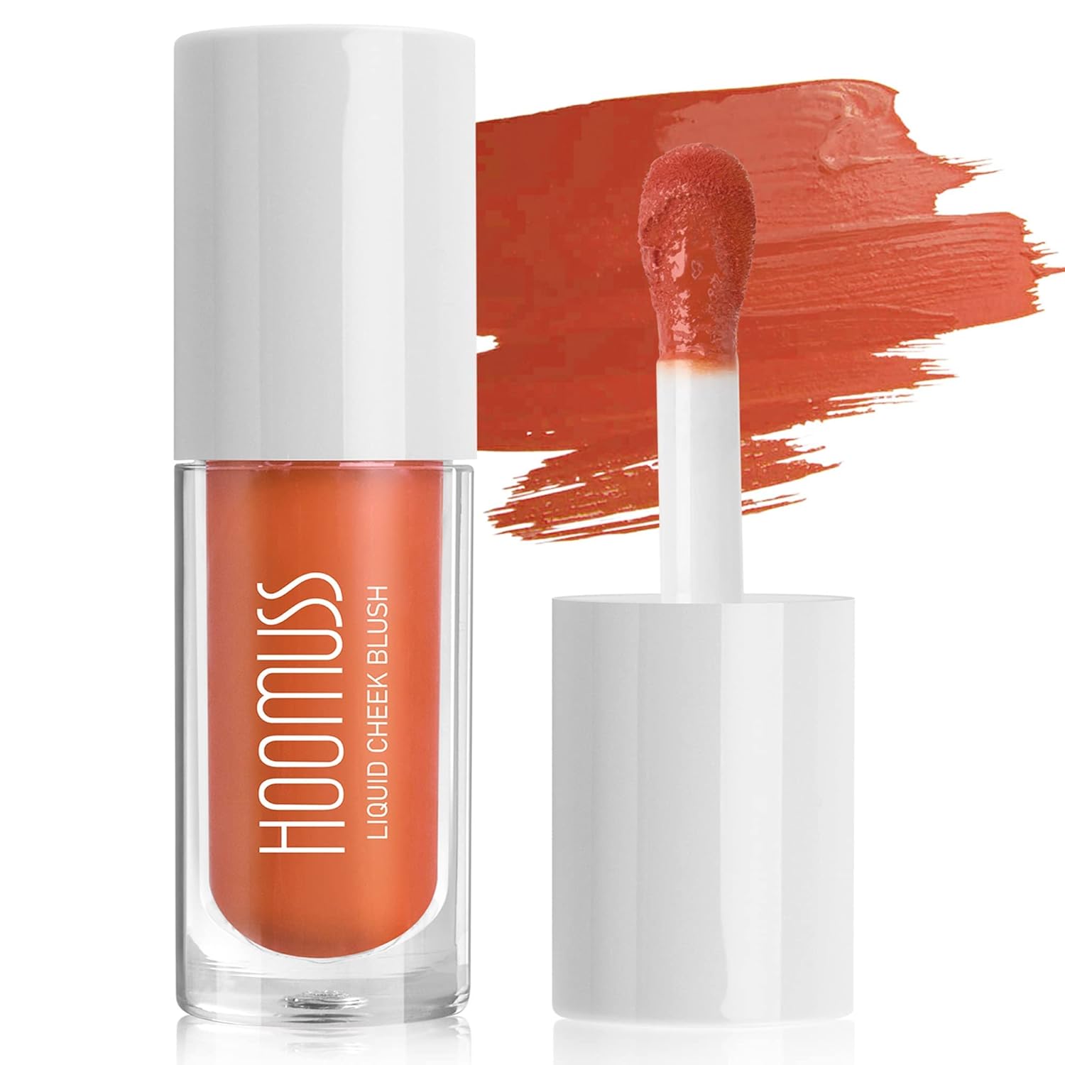 Rubor líquido, maquillaje de rubor crema, rubor mate de aspecto natural para mejillas, ligero, sensación transpirable, de larga duración, a prueba