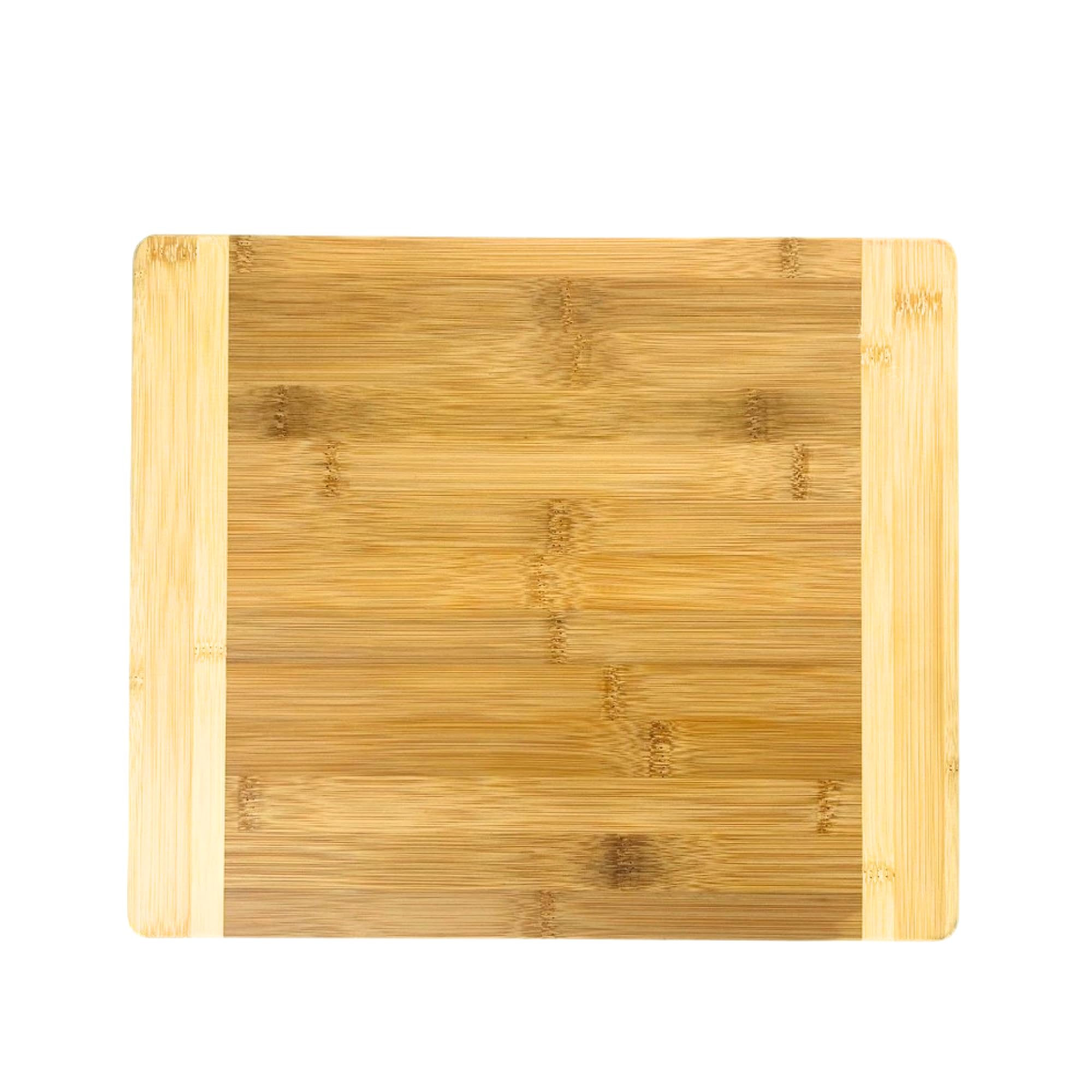 Photo 1 of (13.5" X 11.5") Premium Natural Two Tone Bamboo Kitchen Cutting Board, Thick Sturdy Reversible Wood Serving Tray, Small Charcuterie Platter, Everyday Use, Engraved Gift, Home Deco, Wall Art