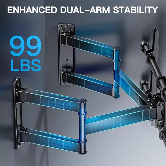 PERLESMITH Corner TV Wall Mount for 3770 inch TVs up to 99 lbs