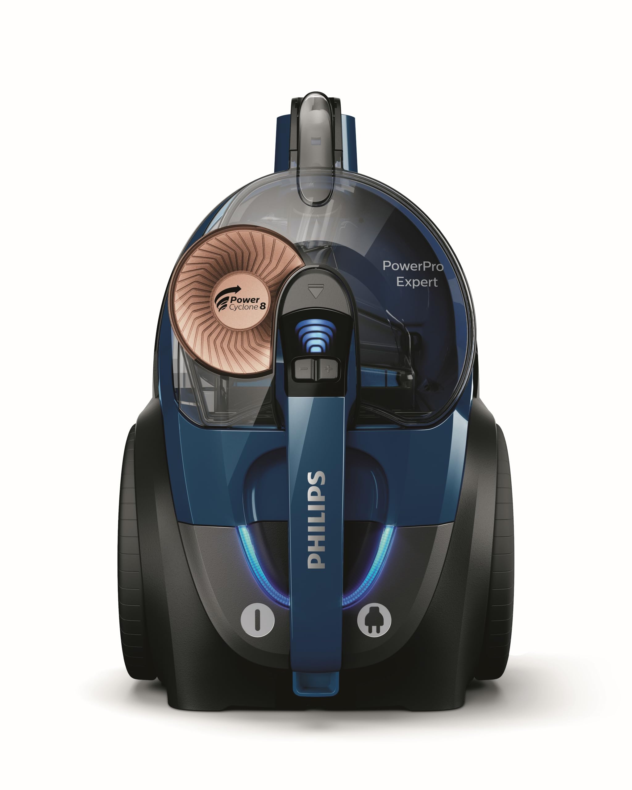 PHILIPS PowerPro Expert Beutelloser Staubsauger – Kompakt, 900-W-Motor, PowerCyclone 8 Technologie für Starke Saugleistung, Multi-Oberflächen-Reinigung, Allergy Lock, Super Turbo Bürste (FC9745/09)