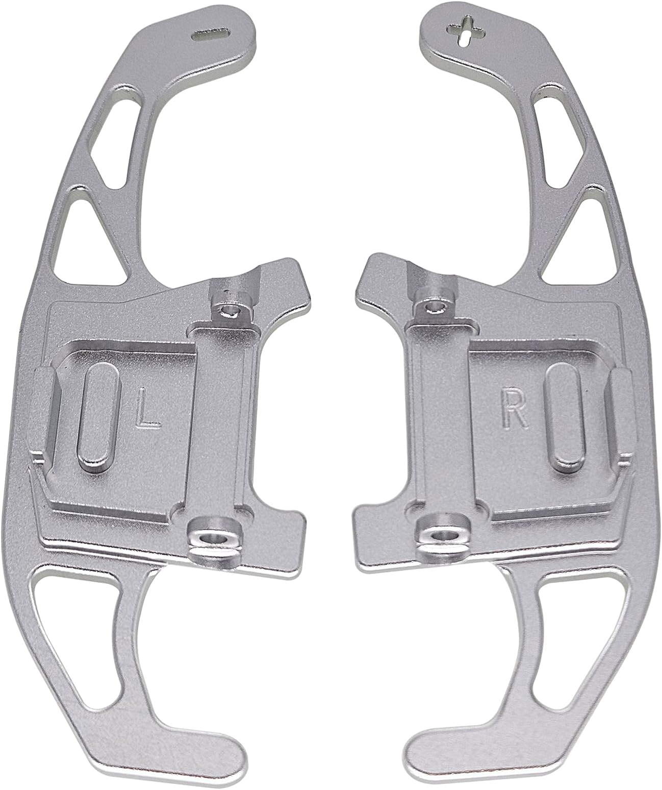 Steering Wheel Paddles Shifters Extensions Compatible With Volkswagen Golf MK7 Polo GTI/GTD/GTE/R R-line Passat Scirocco(Silvery)