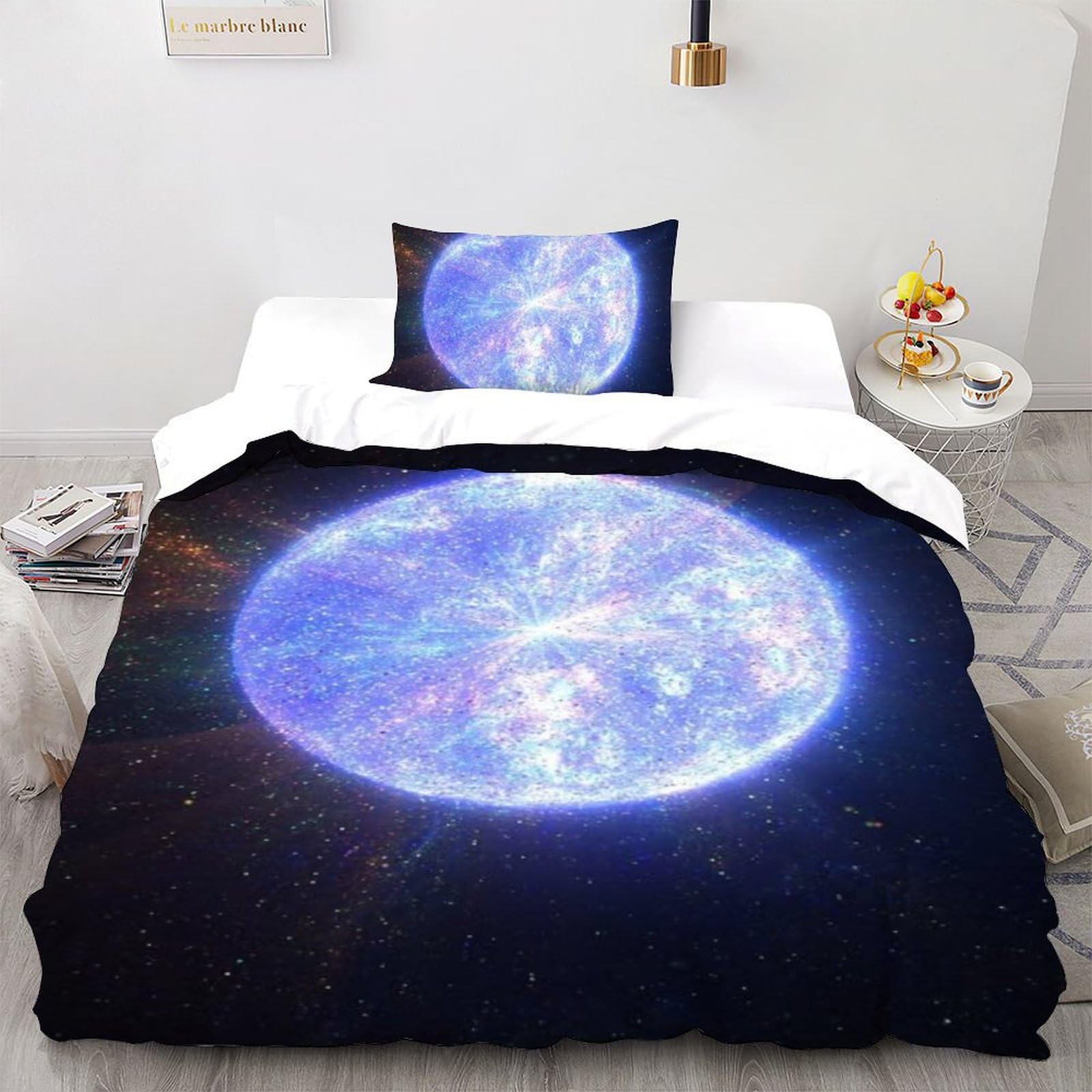 Housse de couette single anti-plis en microfibre Dimanche Literie pour un lit d'enfant impeccable