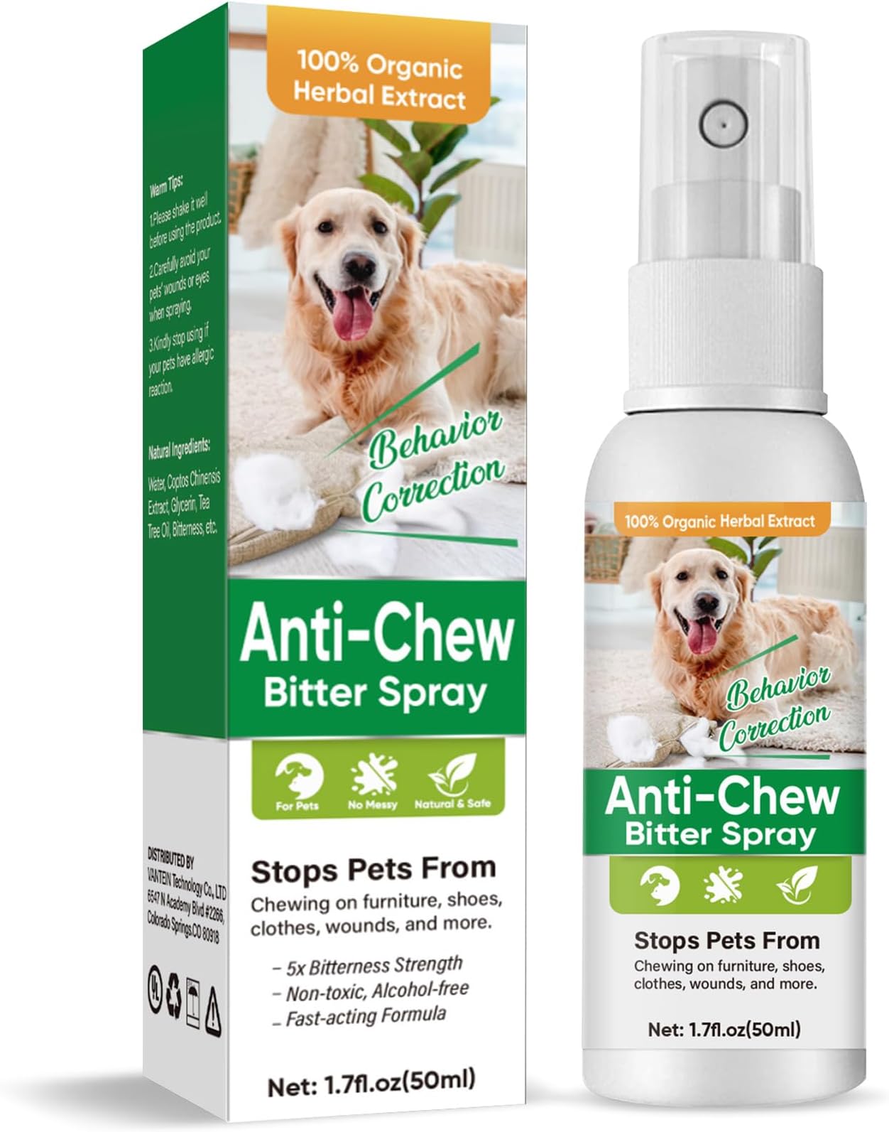 Dog Chewing Deterrent Spray Bitter Spray For Dogs To Stop Chewing
