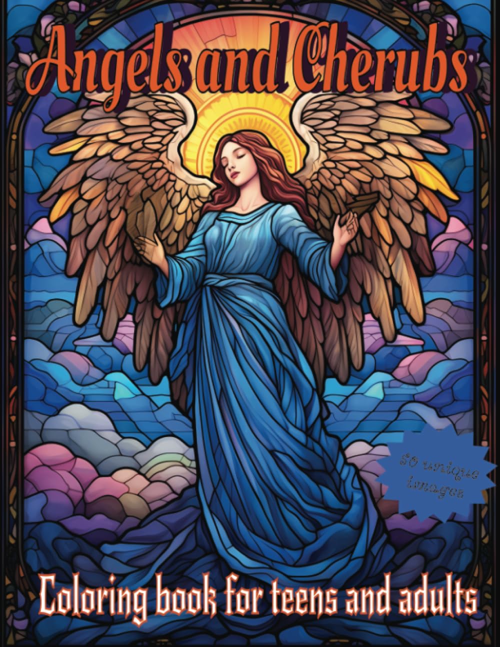 Angels and Cherubs: Coloring Book for Teens and Adults