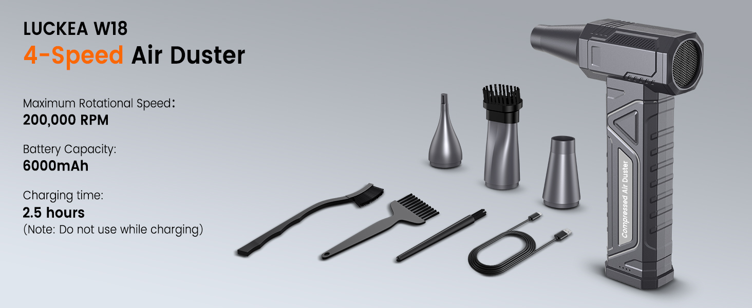 Elektrischer Staubgebläse GLAM Air Duster – 4 Stufen, Akku, 150000 U/min, USB-Ladekabel, at Amazon Elektrischer Staubgebläse GLAM Air Duster – 4 Stufen, Akku, 150000 U/min, USB-Ladekabel, at Amazon