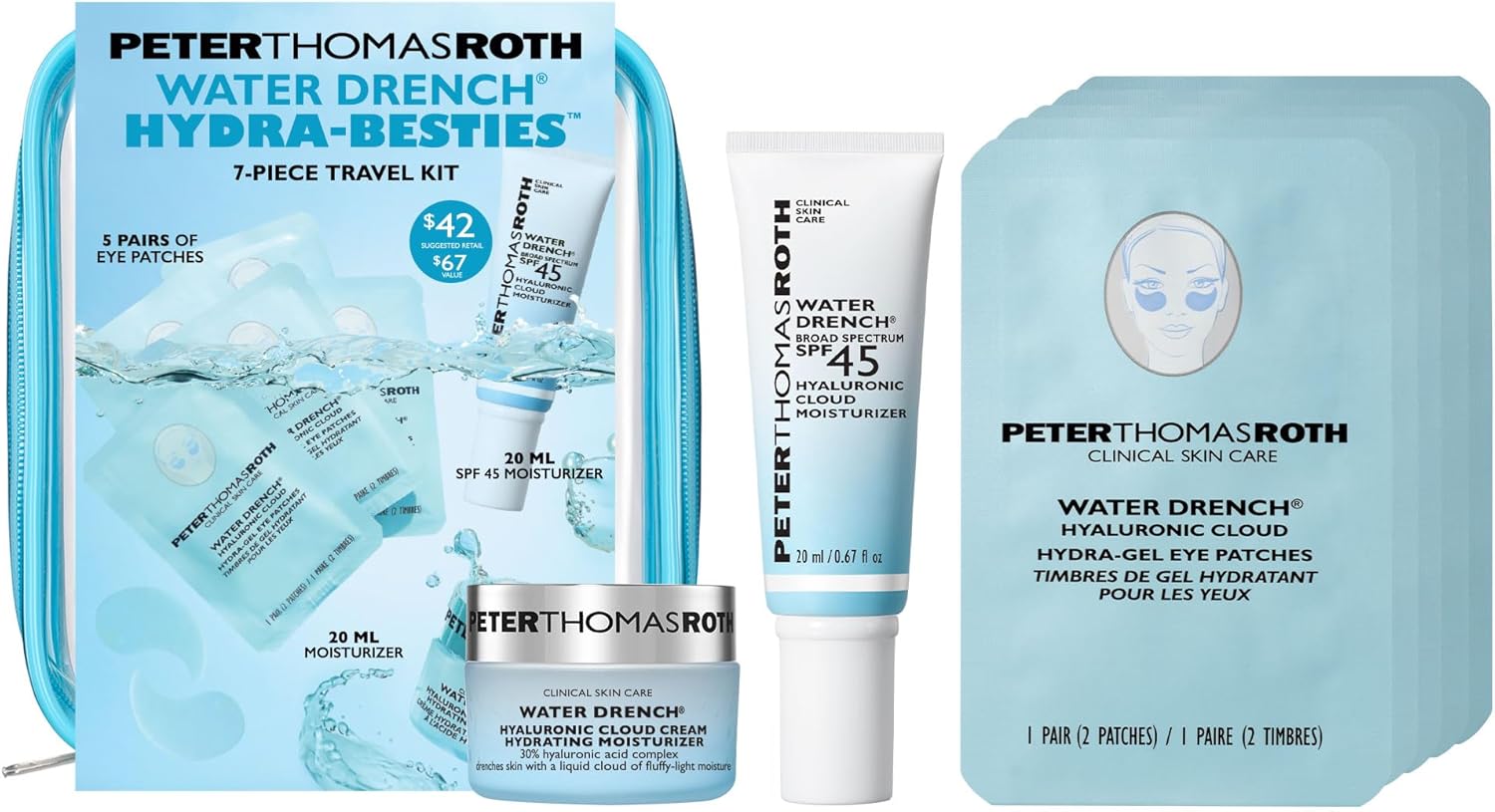Peter Thomas Roth | Water Drench® Hydra-Besties 7-Piece Travel Kit