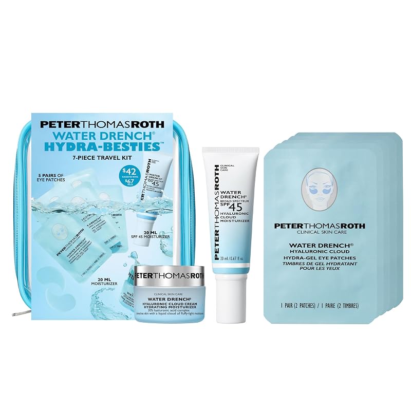Kit de viagem Water Drench® Hydra-Besties Peter Thomas Roth com 7 peças