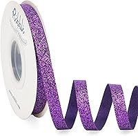 Vista 18 de Ribbli Cinta de Navidad con purpurina dorada, para envolver regalos, borde cortado dorado, para manualidades, decoración de árbol de Navidad