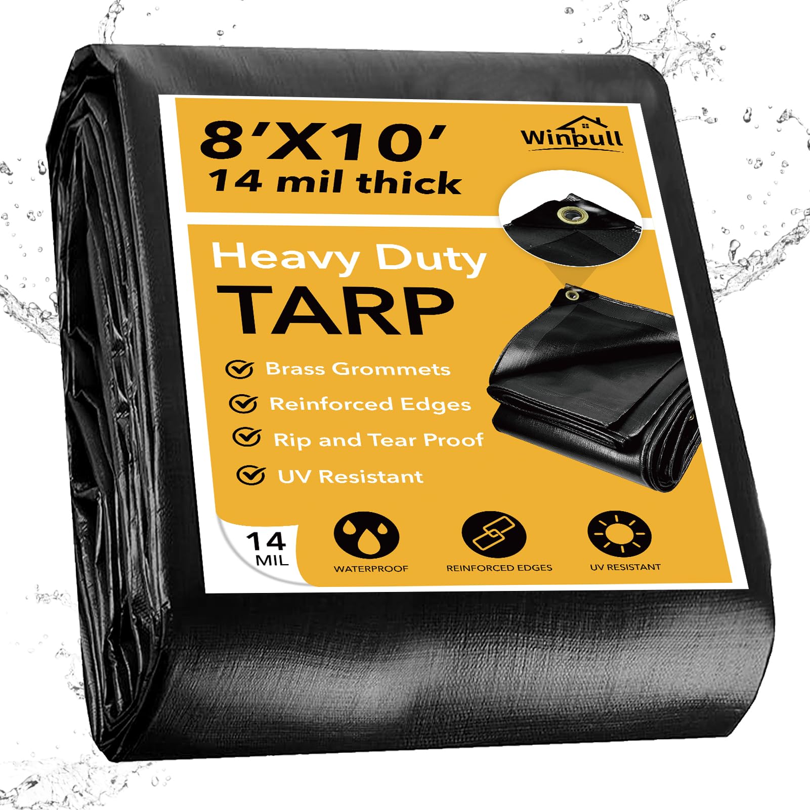 Winpull Heavy Duty Tarp 8x10 FT